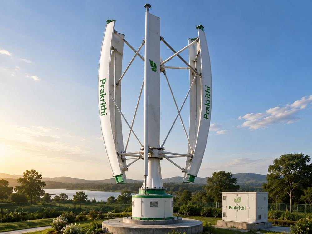 Prakrithi vertical axis wind turbine